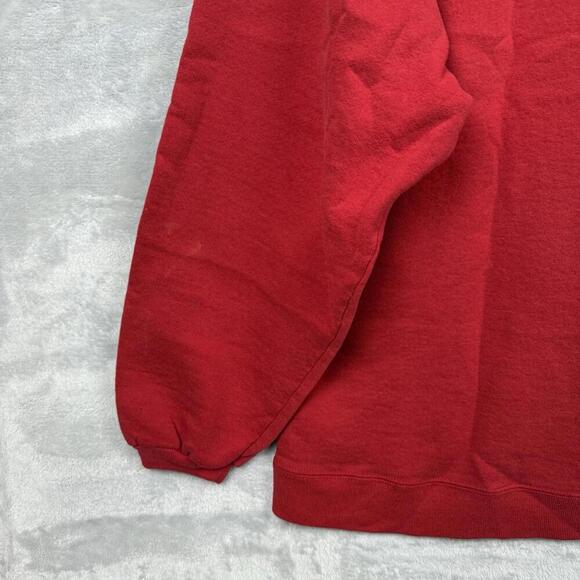 VTG 90s Russell Athletic Sweatshirts Made in USA Soild Y2K Adult Sz L Red Relax - Picture 7 of 10